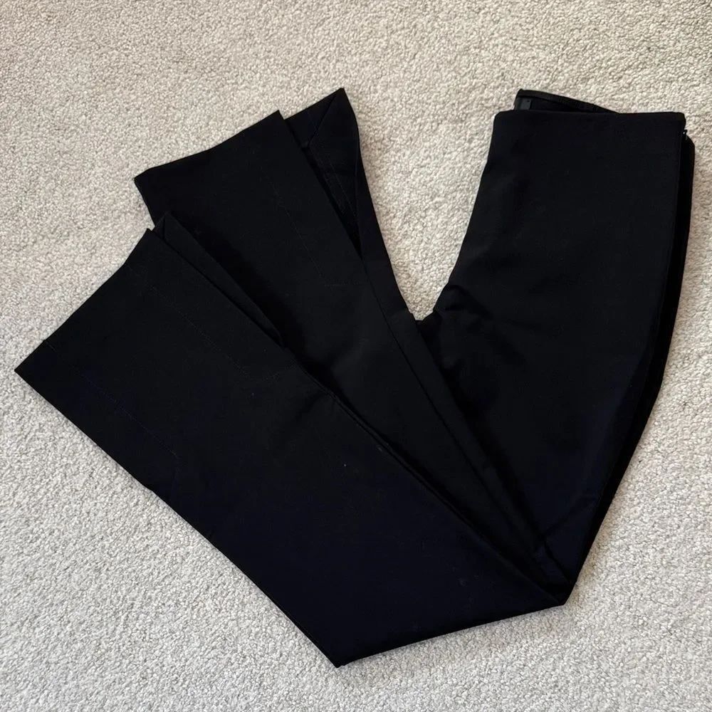 Aritzia Ten Eline Pants Slim Fit Flare Pants 32" Black Sz8